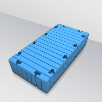 Понтон модульный 2000×1000×400