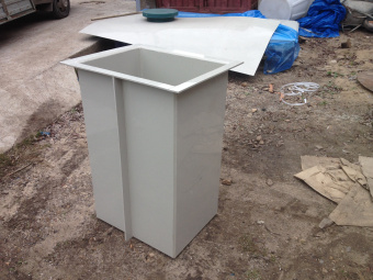 Полипропиленовая ванна вставка 700х550х1200 для гальваники