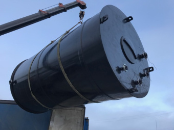 Полиэтиленовая емкость на 10 м³ Ø 1900 Н 3500 для едкого натра