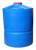 Цилиндрический синий бак с ребрами жесткости.
