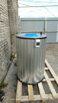 Полиэтиленовая емкость на 1 м³ Ø 1000 Н 1300 с утеплением и облицовкой