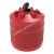 Цилиндрическая емкость с ребрами жесткости, красная. Цилиндрическая емкость с ребрами жесткости, красная.