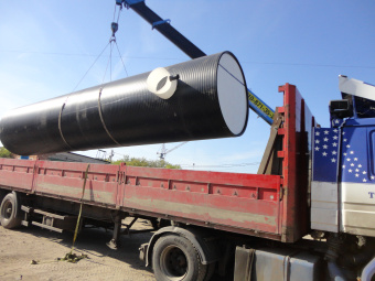 Полиэтиленовая подземная накопительная емкость на 30 м³ Ø 2200 L 8000 для ливневых стоков