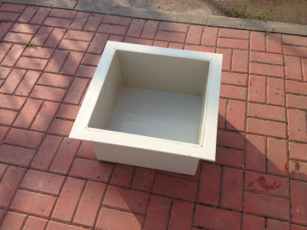 Полипропиленовая вставка в гальваническую ванну 450х450х350