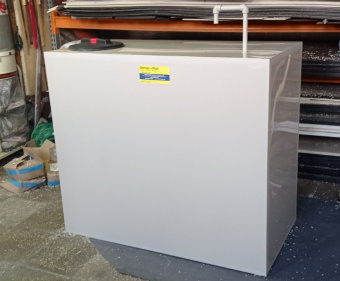 Полипропиленовая емкость на 1,5 м³ 1500х800х1300 для дизельного топлива