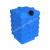 Прямоугольная синяя емкость с ребрами жесткости.