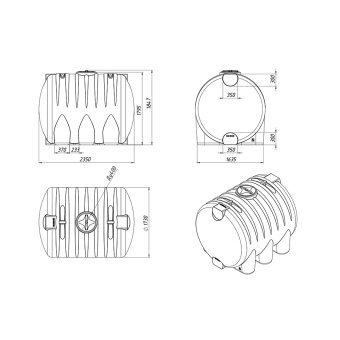 Бак HR 5000 в обрешетке