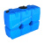 Прямоугольная синяя емкость с ребрами жесткости и люком.