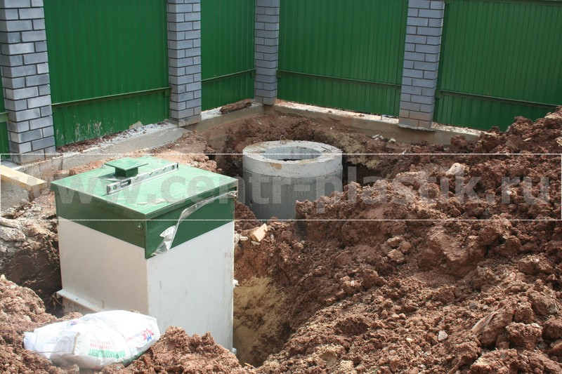 Установка и фиксация септика