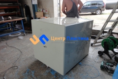 Фото №1. Емкость из ПП 1,2 м3 для гальваники. (Вид 1)