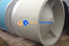 Фото №1. Емкость с коническим дном (бункер) Germes-Plast БДС 2000. (Вид 1)