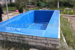 Фото №2. Фото установки пластикового бассейна