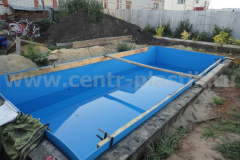 Фото №4. Фото установки пластикового бассейна