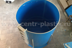 Фото 3. Бассейн из ПП диаметром 2 м и высотой 2 м с лестницей