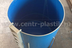 Фото 5. Бассейн из ПП диаметром 2 м и высотой 2 м с лестницей