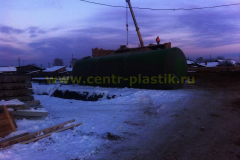Емкость стеклопластиковая подземного исполнения на 150 м3, диаметр 3600 L=16000