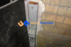 13 Монтаж металлического упора для крепления металлокаркаса