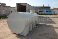 Фото 4. Емкость из ПП на опорах, на 10 м3 для горячей воды