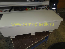 Фото №2. Емкость из ПП открытая с крышкой на опорах 1800х410х610 мм