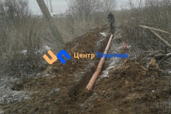 Прокладка трубы для водоотведения Ø160 мм