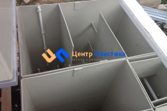 Вид на перегородки резервуара