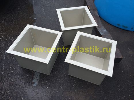 Ванна для травления прямоугольная с отбортовкой